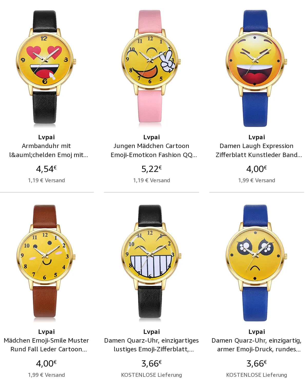 Smiley Armbanduhr günstig Online kaufen
