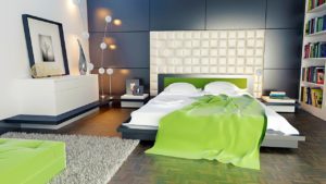 BETT 140×200 MIT MATRATZE UND LATTENROST